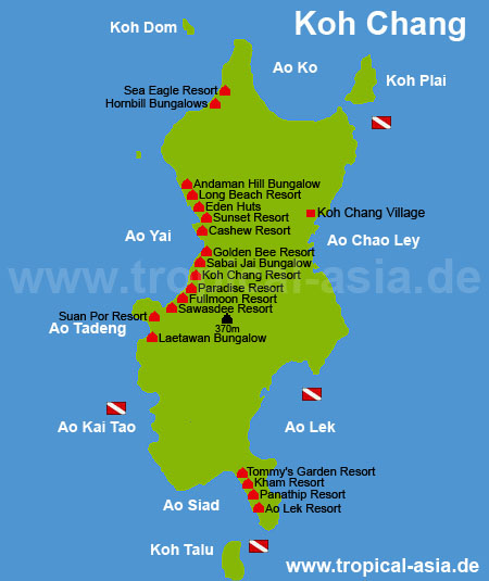 Map of Koh Chang